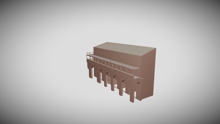 Caseggiato Dei Misuratori Del Grano (RM) 3D Model