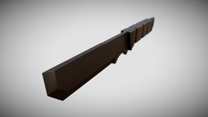 Tactical Rescue Knife 3D Model