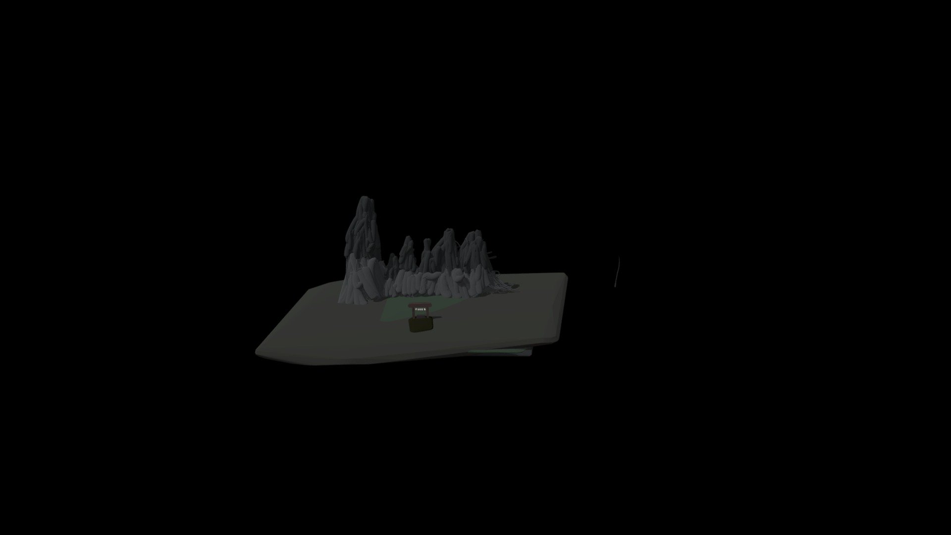 bench and mountain