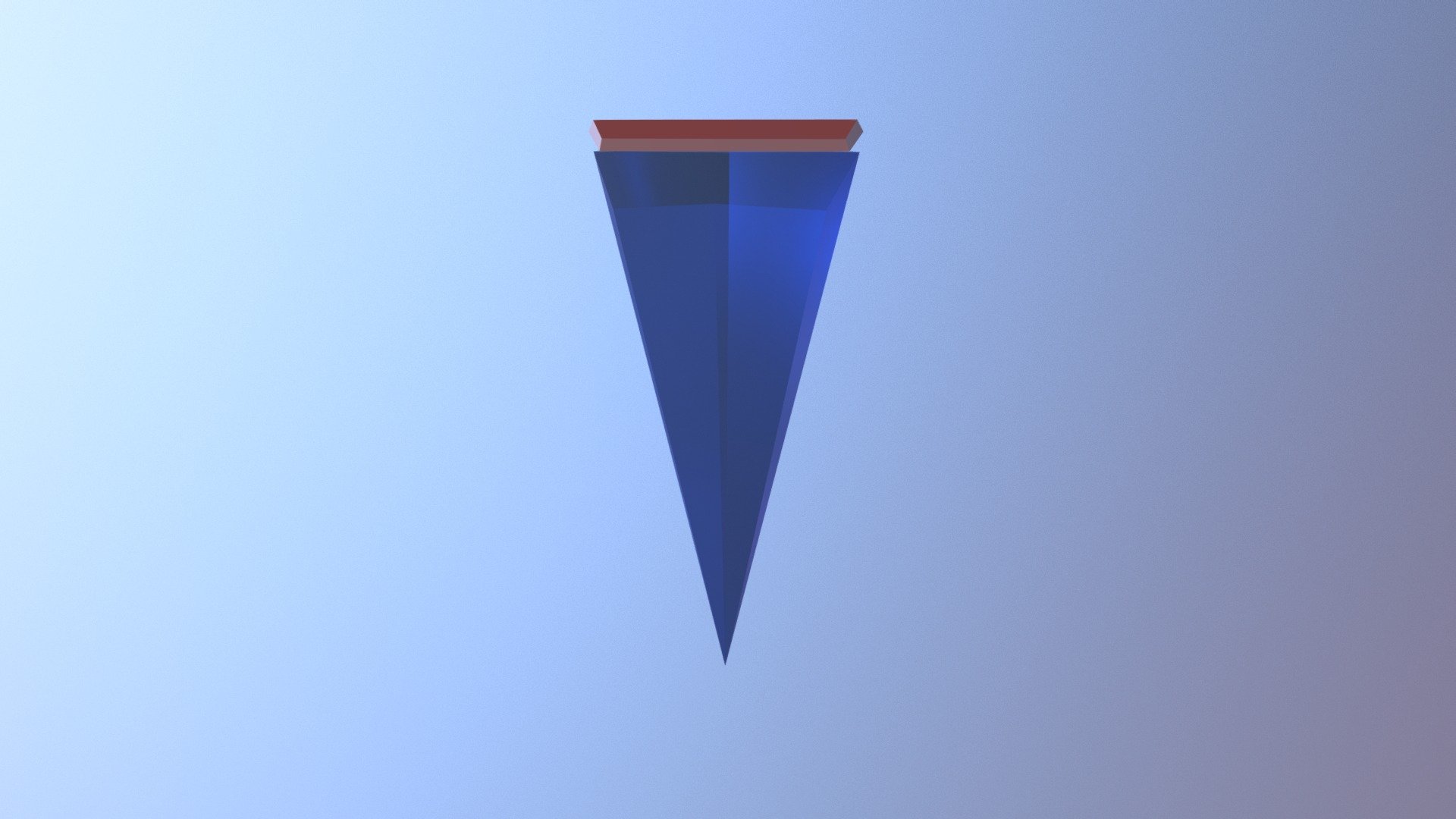 Low Poly Blue Crystal