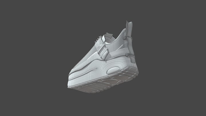 Sneaker Wireframe 3D Model