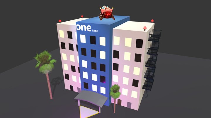 Hotel One 3D Model