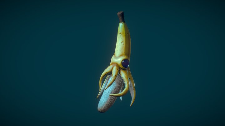 Banana Squid 3D Model