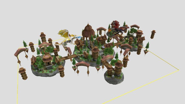 SkyBlock map 3D Model