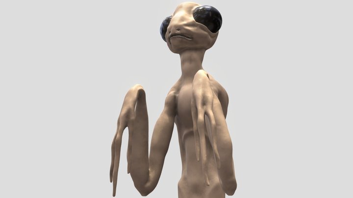 Mantis Alien 3D Model