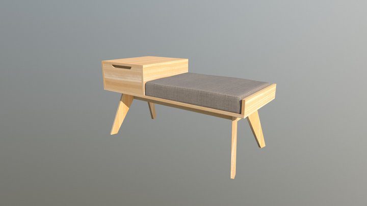 Storage Bench 3D Model