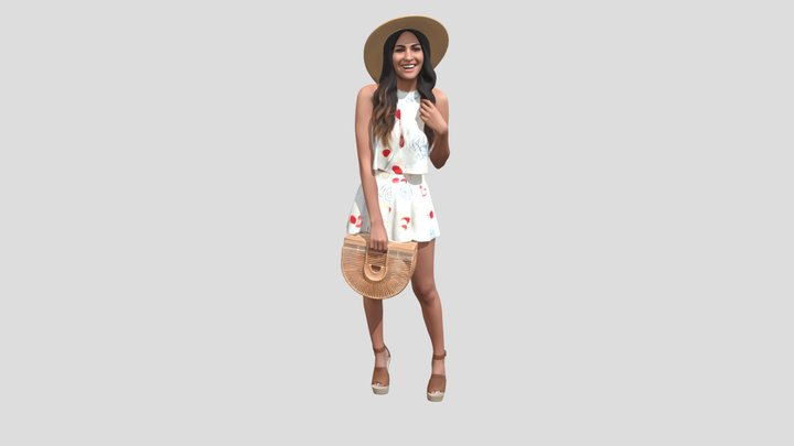 Sunlit Floral Summer Look – Modello 3D gratuito STL