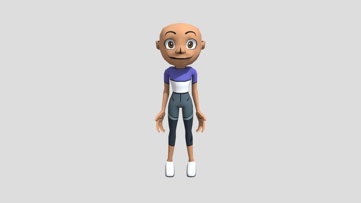 Animação Bald Luz1 3D Model