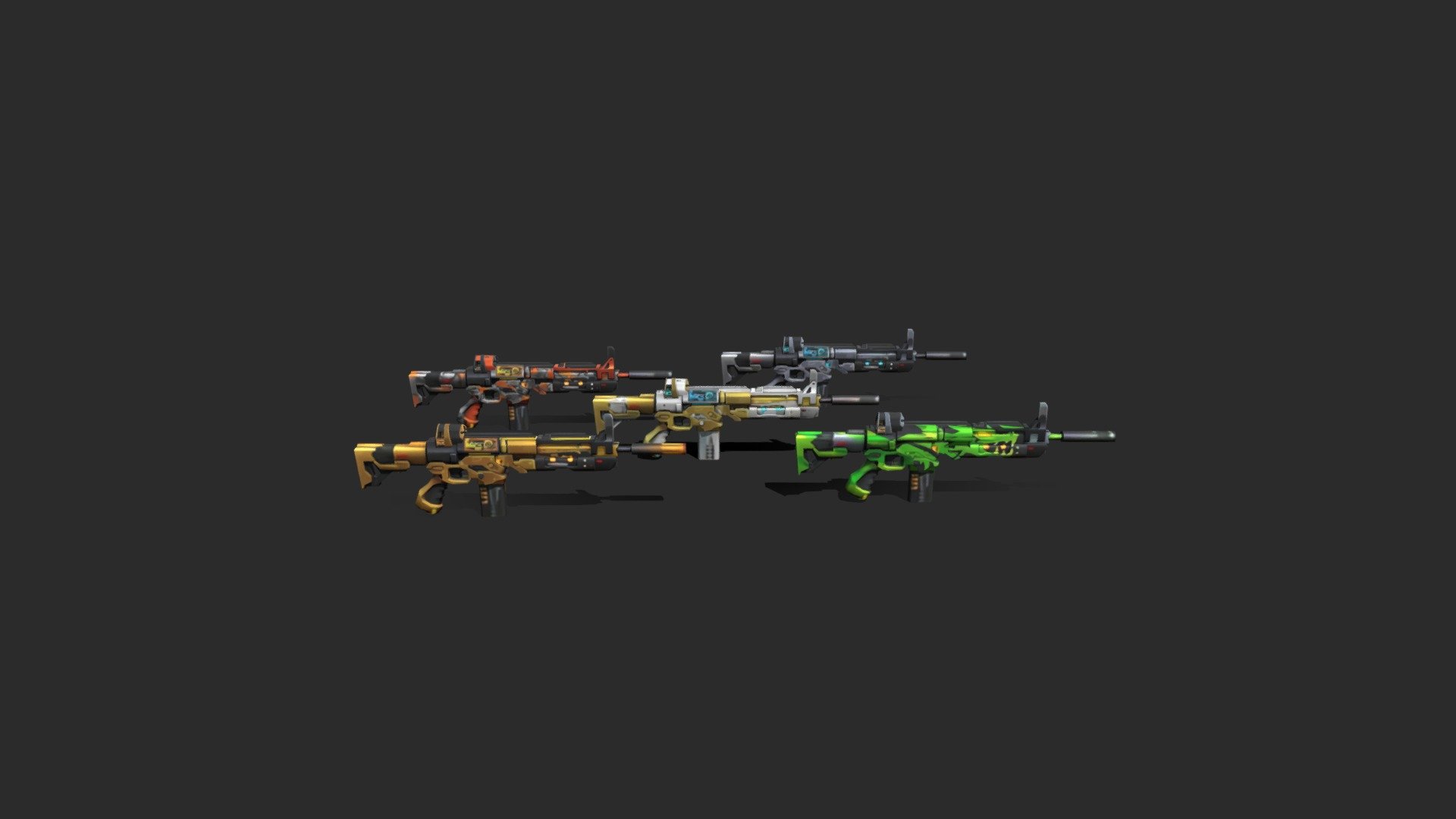 Free Fire SCAR Incubator 3D Model