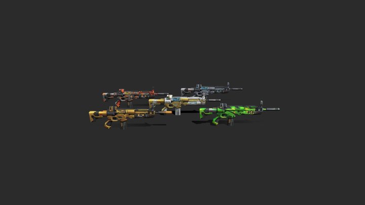 Free Fire SCAR Incubator 3D Model