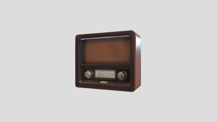 [Student work] Realistic Radio 3D Model
