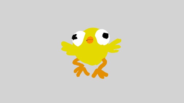 Little Chick 3D Model