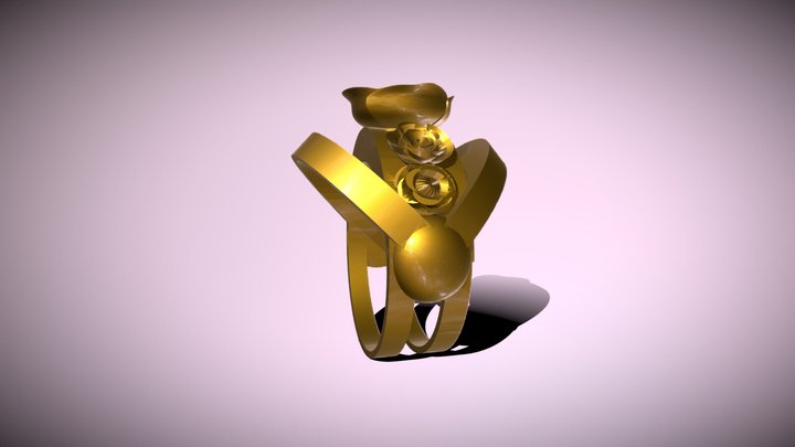 Rose Ring 3D Model