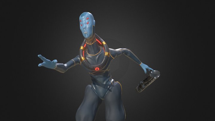 The Scout (Alien) Posed 3D Model