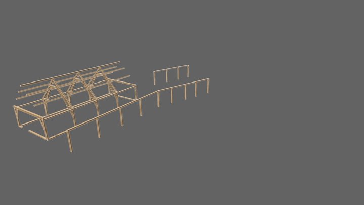 Palmer - sling brace barns and ailes REV D 3D Model