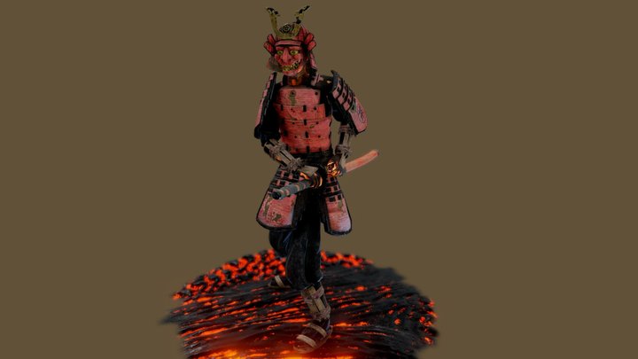Demon Samurai – Free 3D Model STL