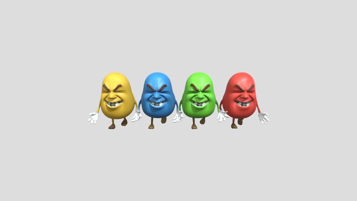 Bully potatoes 3D Model