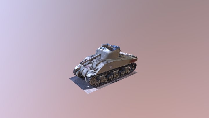 PSC M4 Sherman Tank v4 3D Model