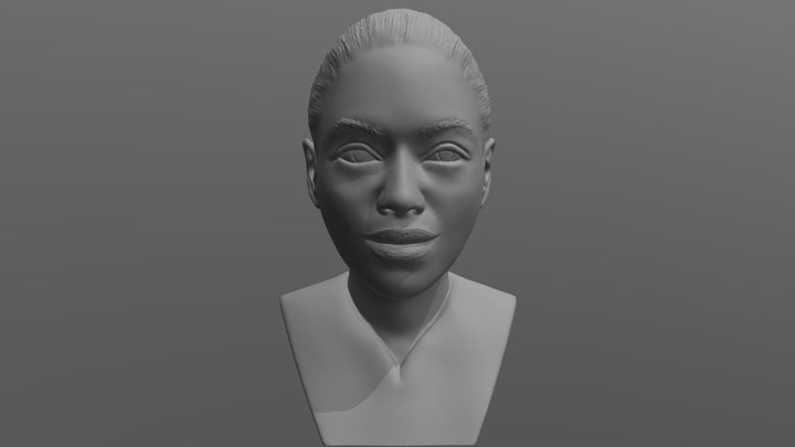 Beyonce Knowles bust for 3D printing 3D Model