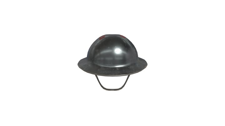 World War 1 English Helmet 3D Model