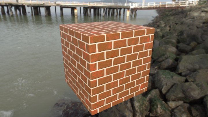 Brick Wall 3D Model