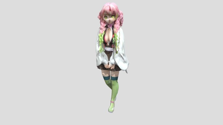 Mitsuri Kanroji (Demon Slayer) 3D Model