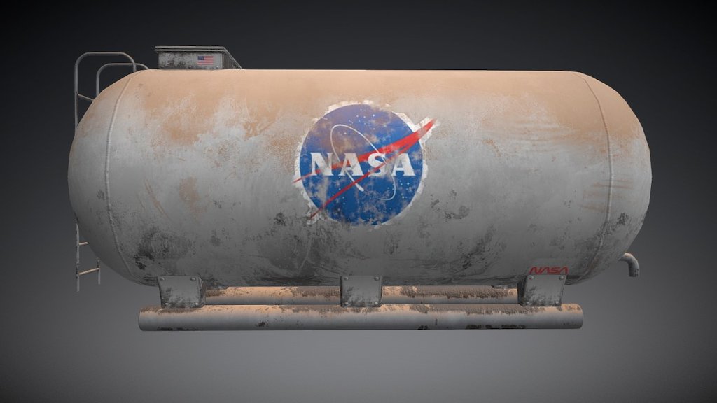 Nasa Themed Water Tank - 3D model by Trynn [2940931] - Sketchfab