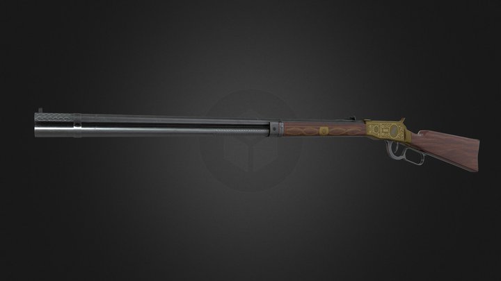 Winchester Model 1886 Rifle 3D Model