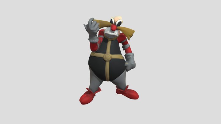 Robotnik from Sonic cartoon 3D Model