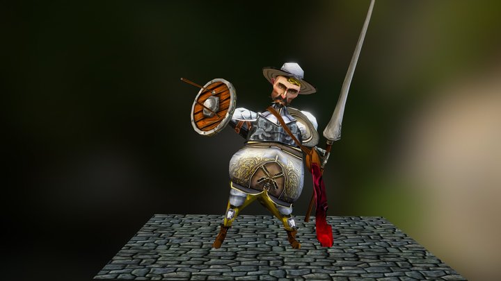 Don Quijote De La Mancha 3D Model