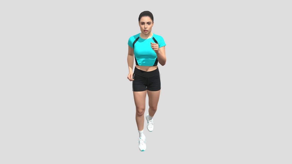 Turquoise Crop Top Runner