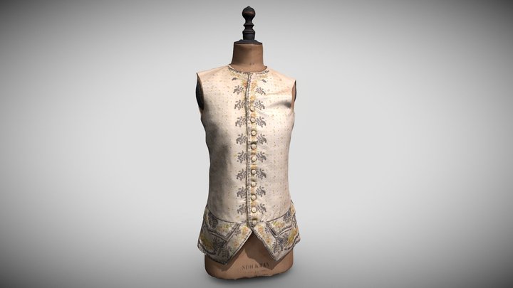 The Wilberforce Waistcoat c. 1770-1790 3D Model
