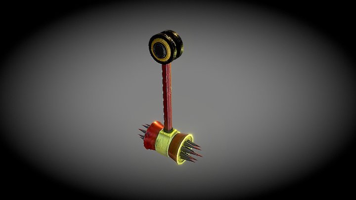 Spiked Mallet Pendulum 3D Model
