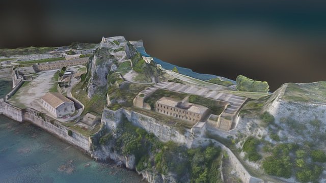 Old Fortress - Corfu Greece 3D Model