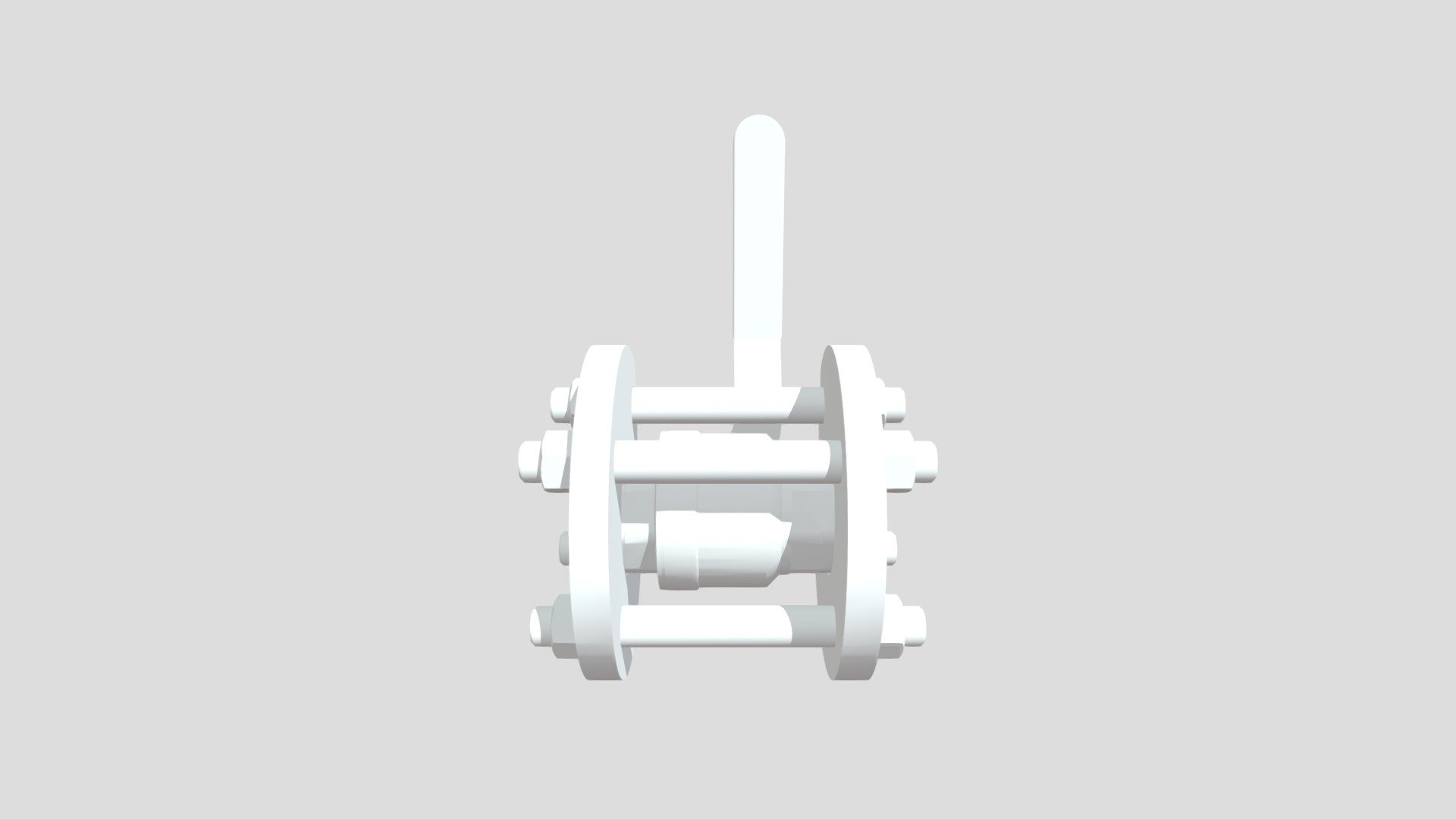 Кран шаровый фланцевый Ду40 - 3D model by PNSK [2944172] - Sketchfab