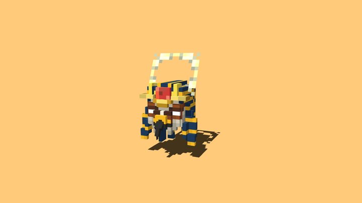 Solar deity Ra 3D Model