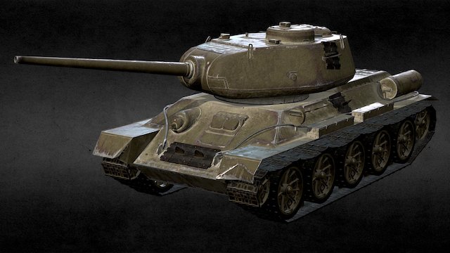 T-34-85 3D Model