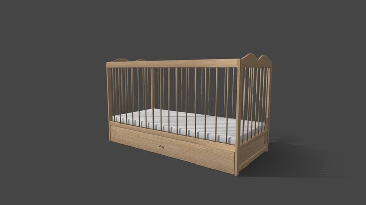 Cotbed 3D Model