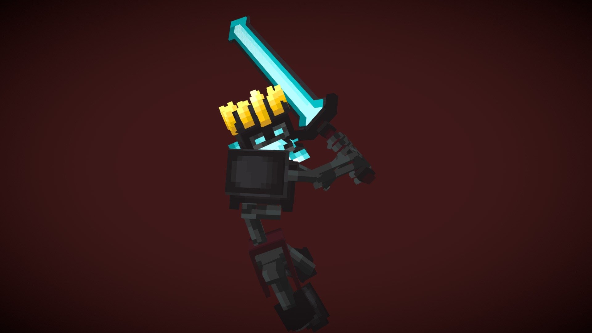 Minecraft Withered Soul King - 3D model by LoidTw [2946918] - Sketchfab
