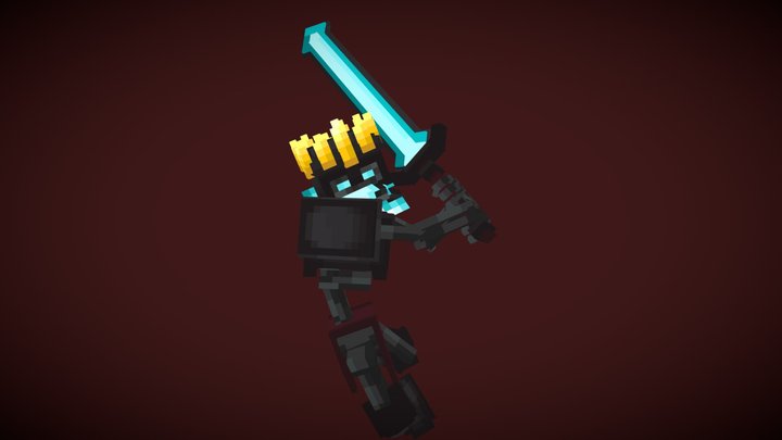Minecraft Withered Soul King 3D Model