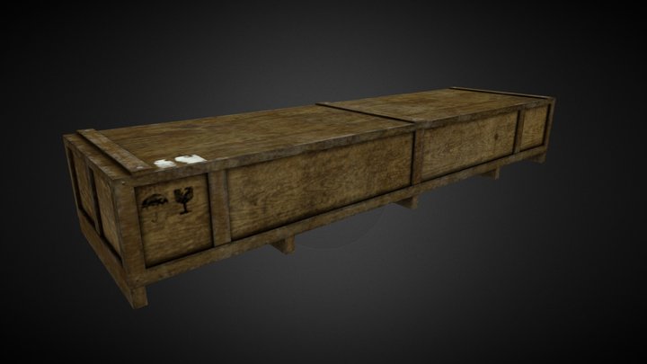 Crate 3D Model