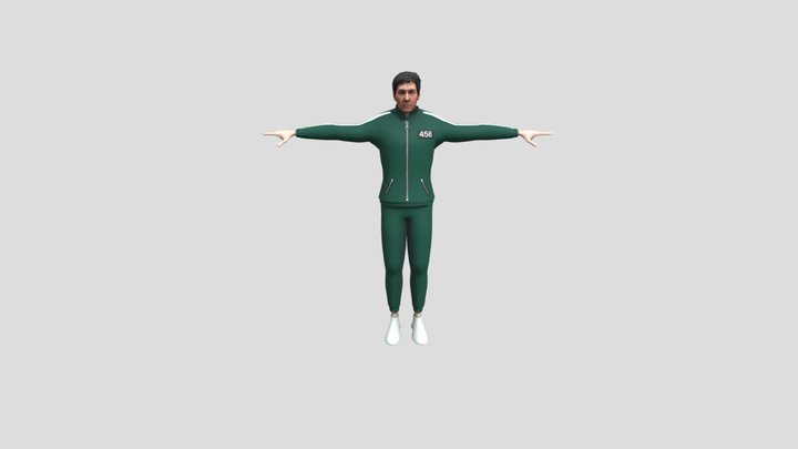 gi hun _player_456_squid_game 3D Model