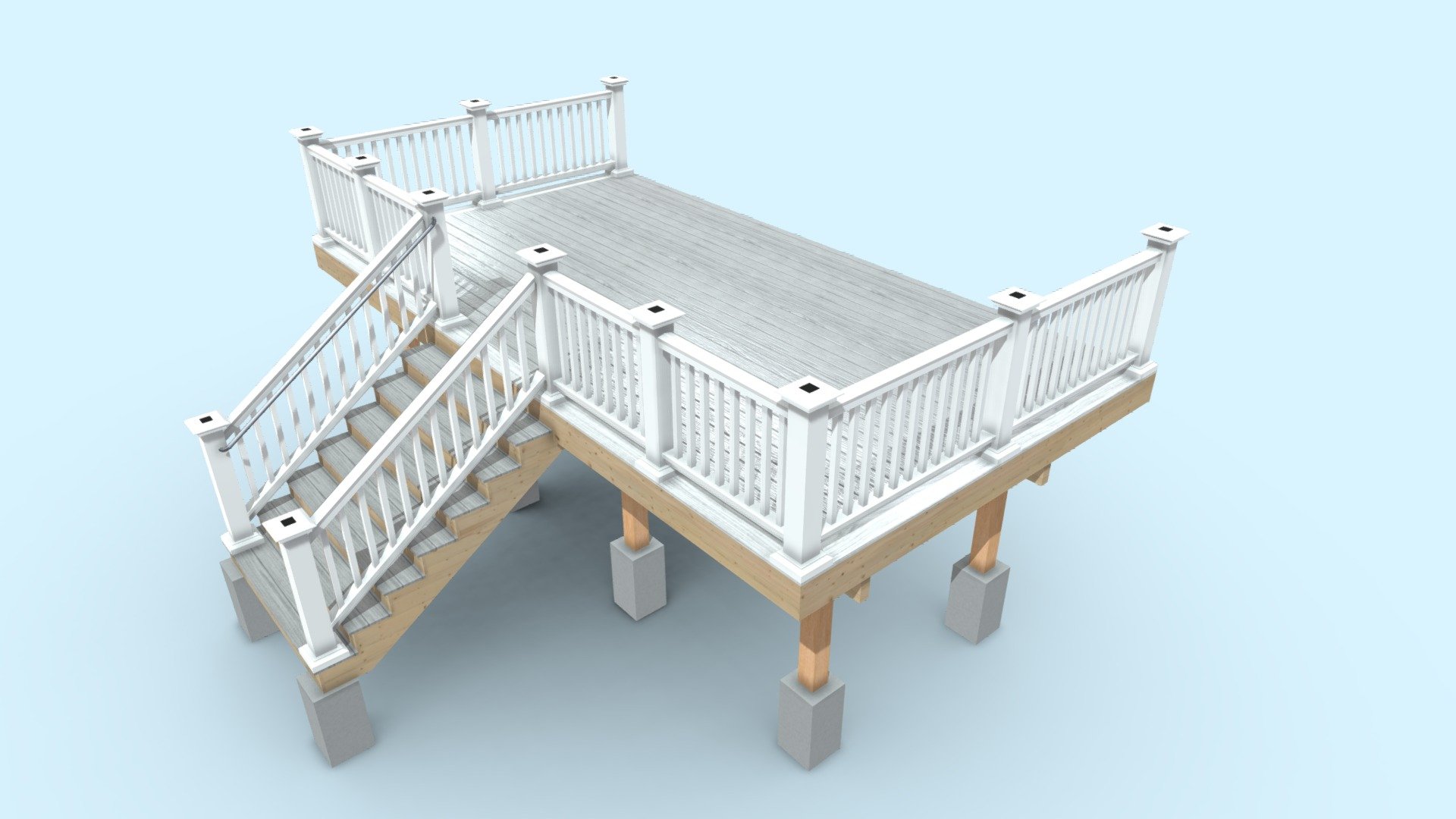 Deck 082523 Download Free 3D model by G&L Architectural Graphics Inc