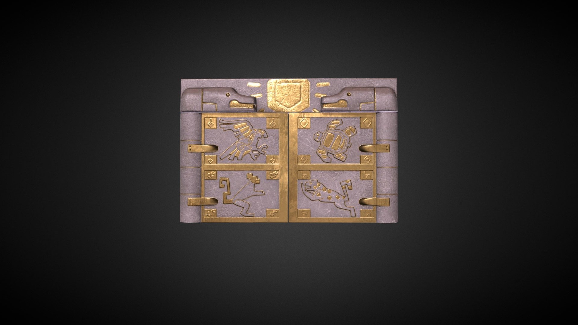Stone Gate - 3D model by Micky (@xdchild) [29494f5] - Sketchfab