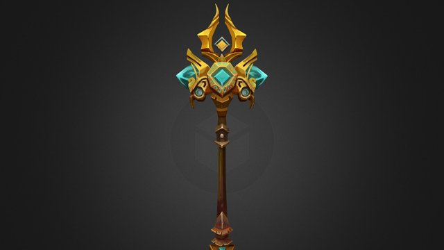 Cong Lee Staff Game 3D Model