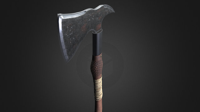 Axe Textured 3D Model