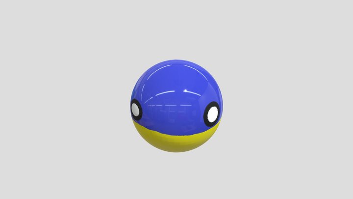 Ukraineball 3D Model