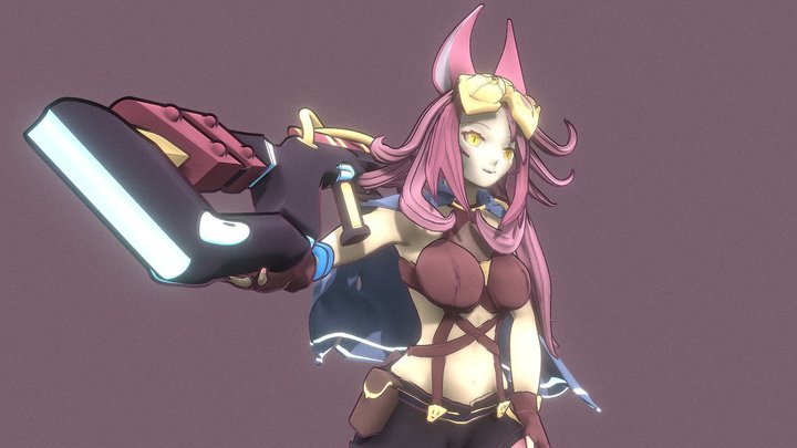 Tri-Brigade Ferrijit the Barren Blossom (YuGiOh) 3D Model