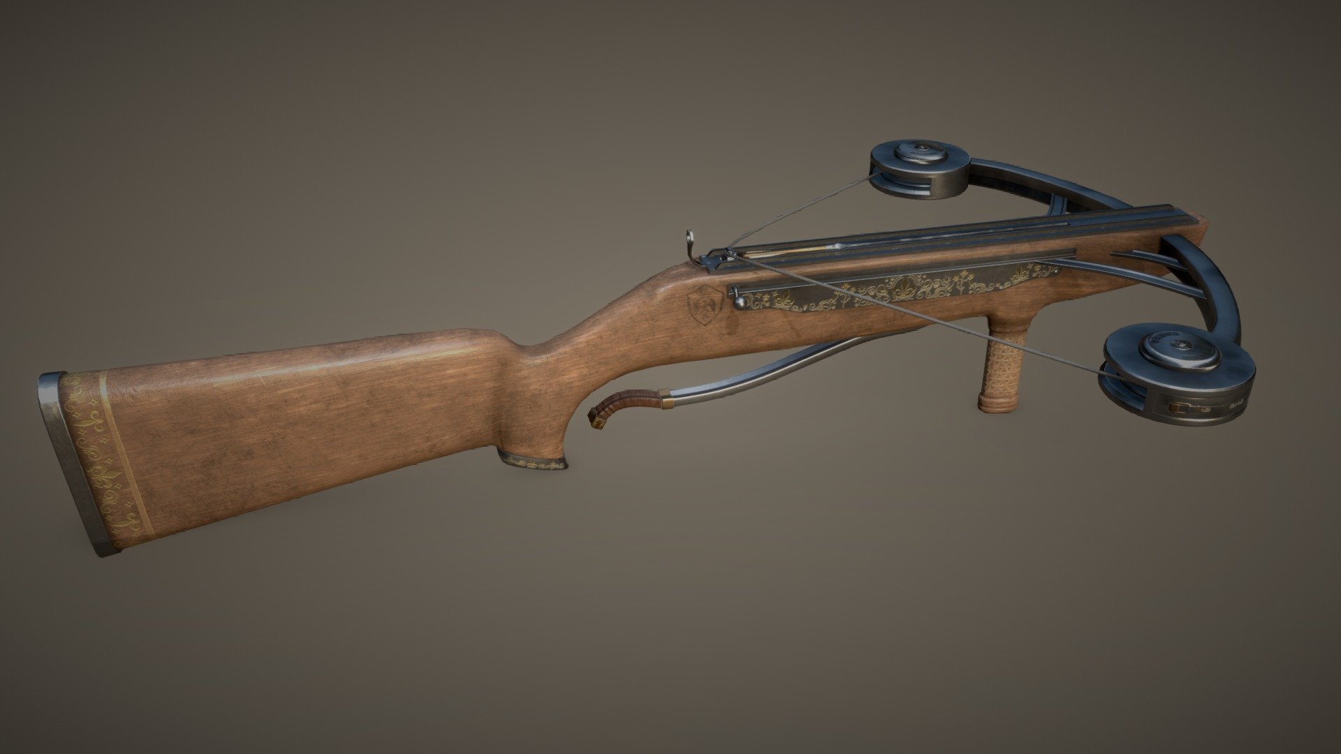 Bolt Action Crossbow Artstation Challenge 3D model by Smoggybeard