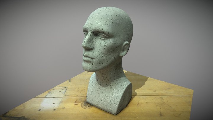 Mannequin Head - #4 - Textured 3D Model